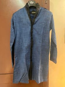 Blue Kurta with churidar pajama set