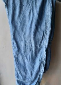 Sleeveless, strapless, elastic JUMPSUIT for women