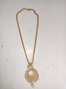 Gold & Silver Stones Beautiful Neckpiece For Women