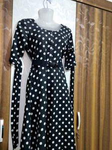 Polka Dot Midi Dress