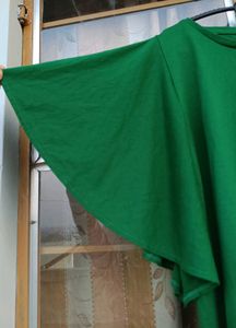 Green Flutter Sleeve Top