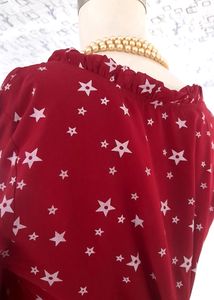 Star Print A-Line Dress