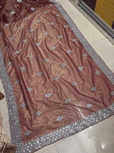 Serouski Work Saree With Blouse Pis