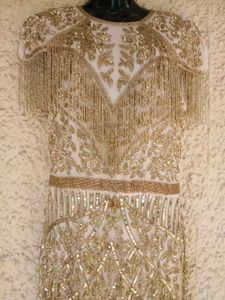 Stunning Gold Fully Embellished Gown