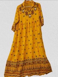 A Line Floral Kurti