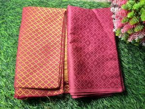Red &amp; maroon blouse Material