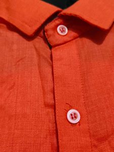 Orange Casual Shirt