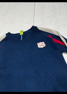 2 Sweater ( Blue Crop And White) Combo
