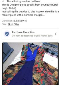 Multicolored Ethnic Gown