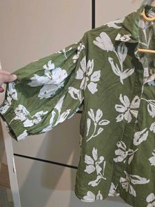Olive Green Floral Co-ord Set