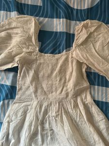 FANCY PASTELS Cream Puff Sleeve Top