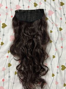 24 Inch Wavy Dark Brown Clip In  Hair Extension