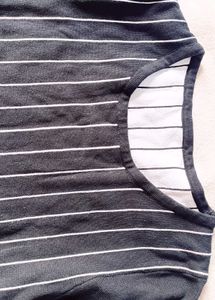 Striped Black Dress