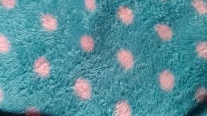 Cute Polka Dot Plush Fabric