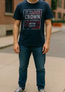 Scullers Navy Blue Casual Tshirt Short Sleeves