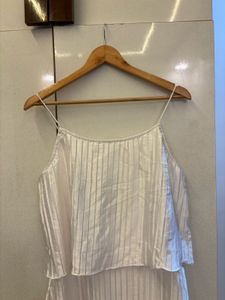White Layered Mini Dress