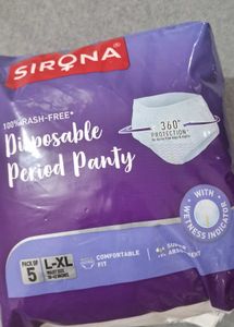 Sirona Disposable Period Panty L-XL