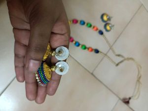 Multi Colour Thread Jewellery Set✨