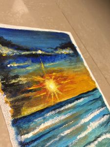 Sunset Using acrylic Colors