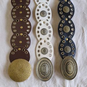 Y2k Vintage Disc Buckle Belt