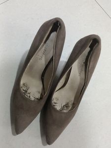 Suede Pointed Toe Heels