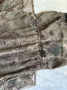 Elegant Paisley Print Dress