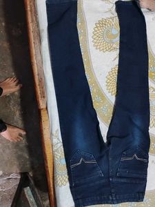 Dark Blue Denim Jeans