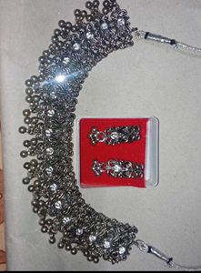 OXIDIZED SILVER NECKLACE SET