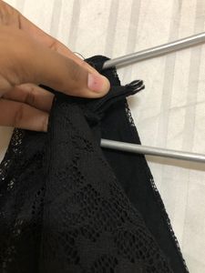 Noisy May Black Lace Midi Dress