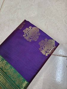 Purple Colour Polyester Saree