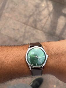Hmt Janta Sunburst Green Dial