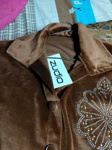 Brown Velvet Cord set new tag,