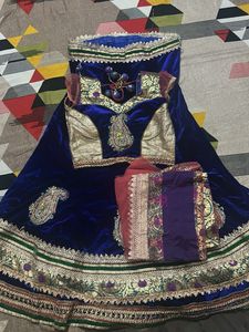 Elegant Blue Lehenga Choli Set