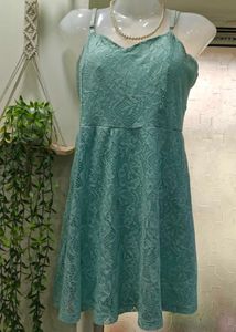 Lace Skater Mini Dress