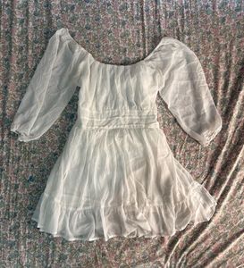 White Flowy Dress