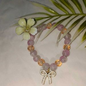 Beaded Bracelet with Bow