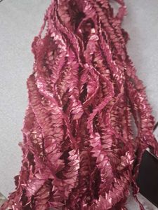 Fuchsia Metallic Trim GOTA PATTI Lace