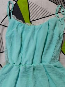 Cute Aqua Mini Dress