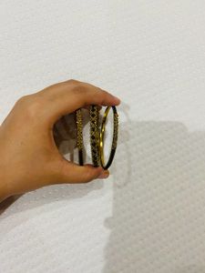 Gold-Tone Bangle Set of 3