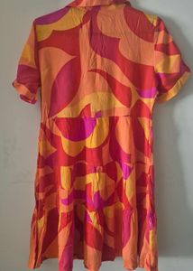 Abstract  Print Day Wear Dress