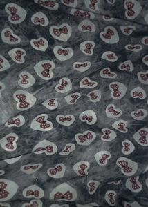 Cute Bow Heart Print Dress