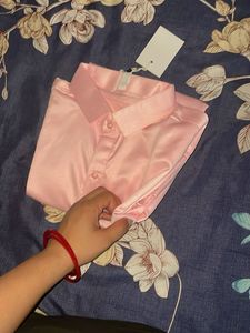 Pink Button-Down Shirt