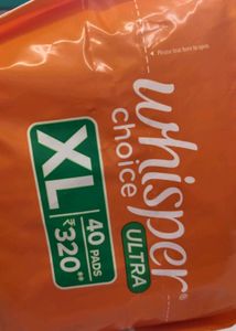 Whisper Choice Ultra XL (40 Pads) Set of 2