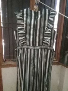 Striped Ruffle Jumpsuit