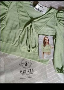Cute Green Crop Top