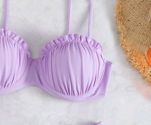 Lilac Ruffle Bikini Top
