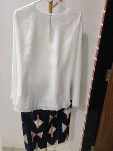 Cape Top And Skirt Set