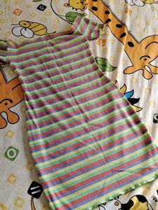 Striped Bodycon Mini Dress