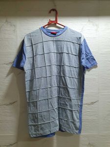Unique Blue Patterned T-Shirt