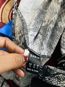 Shein Snakeprint  Bodysuit